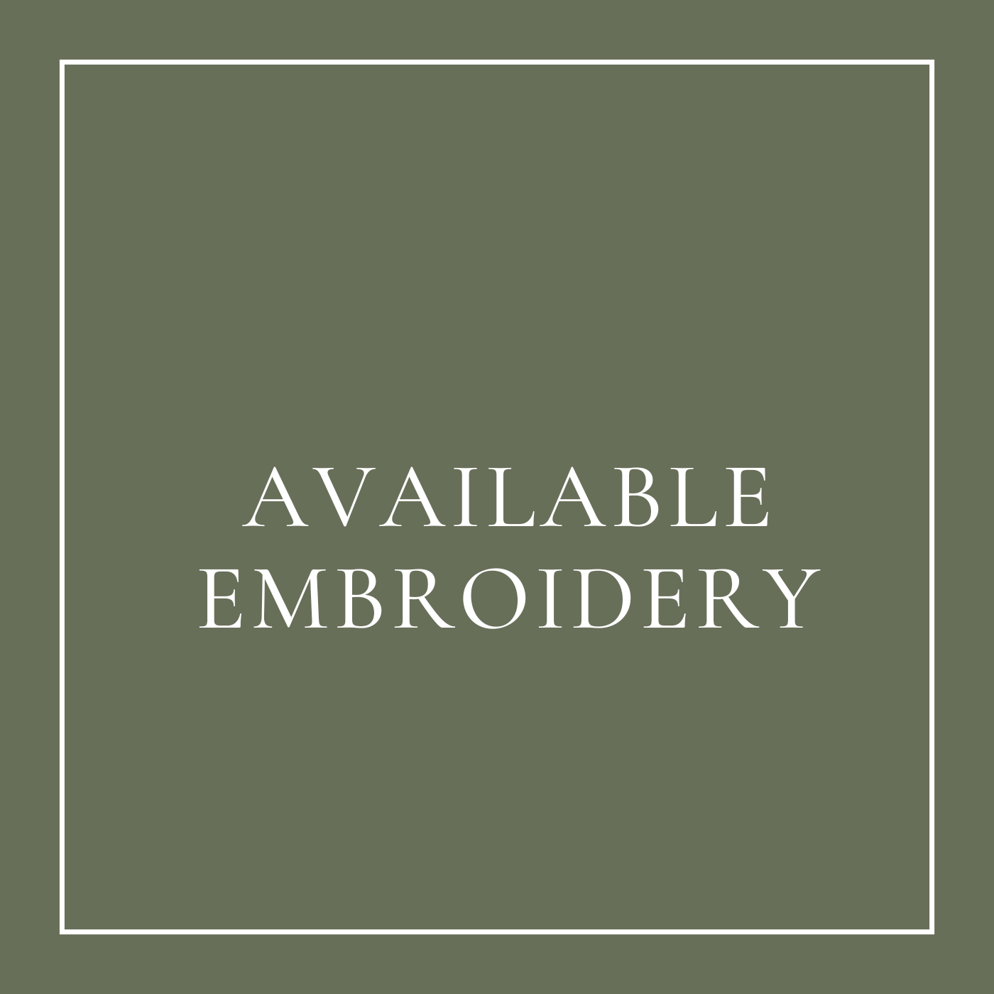 available embroidery