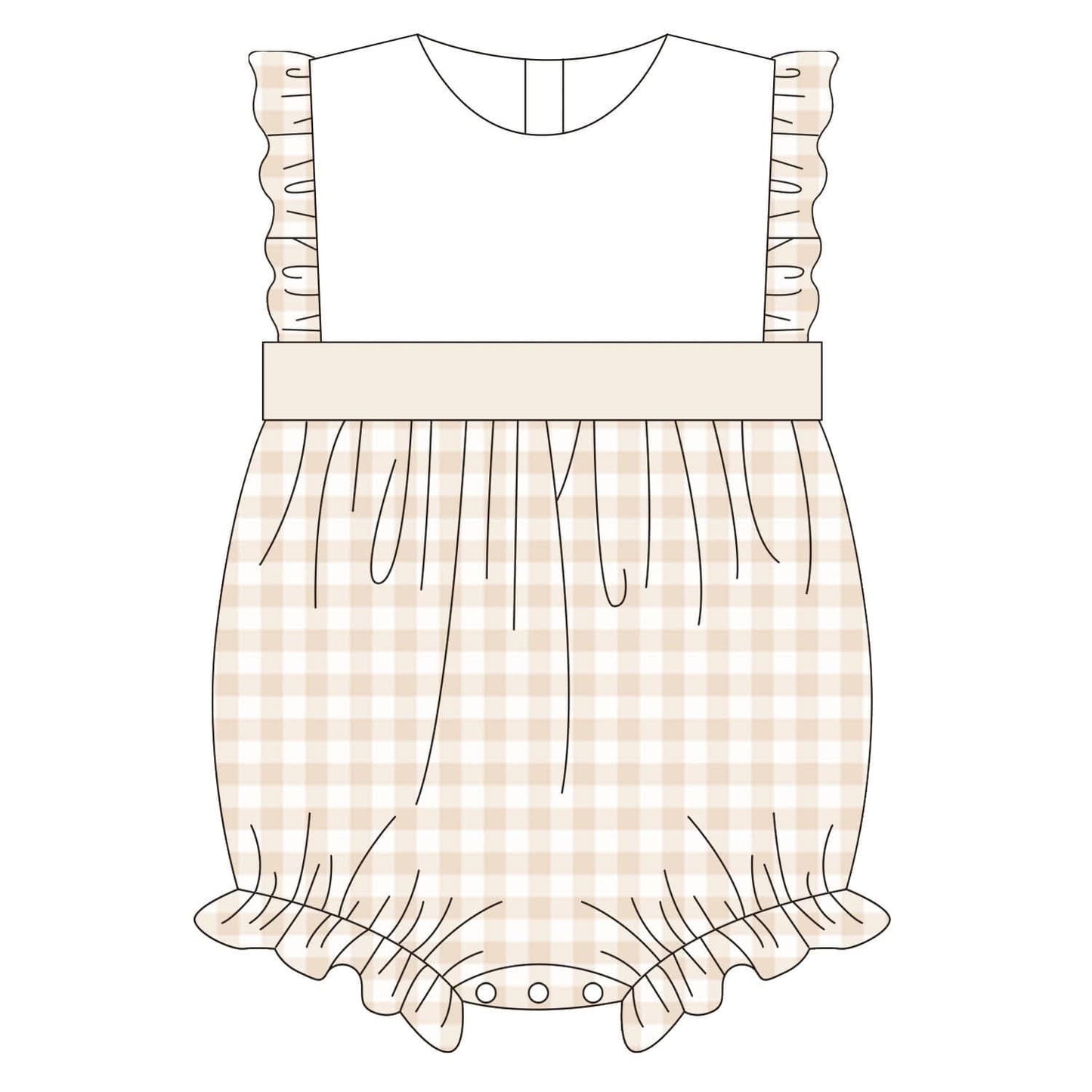 Gingham Knit Bubble