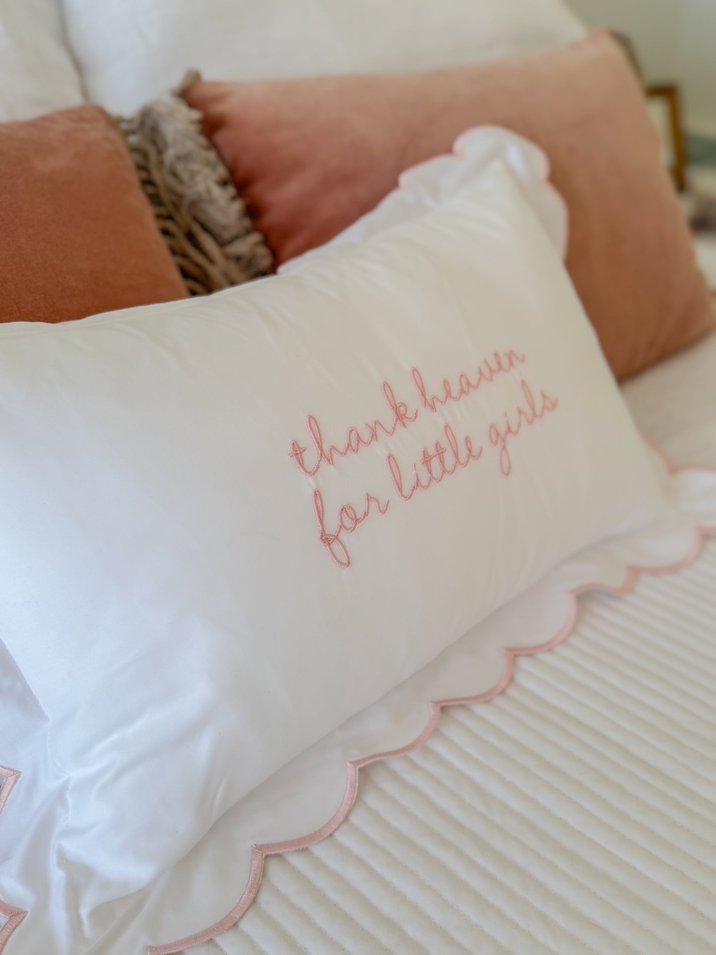 Thank Heaven for Little Girls Pillow
