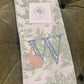 Spring Toile Wreath Sash